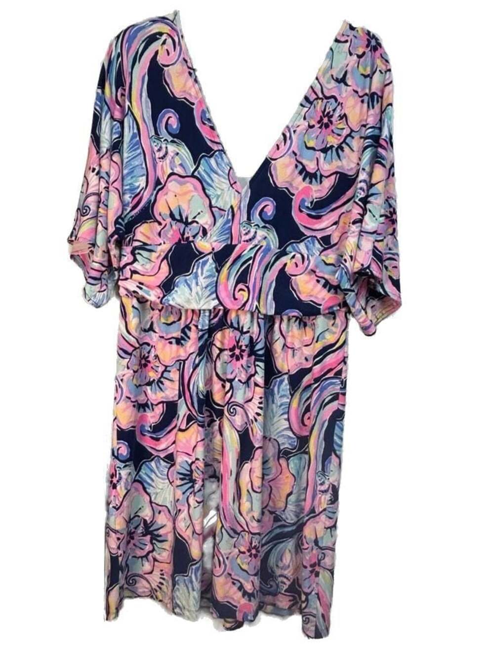 Lilly Pulitzer Del Lago Printed Flounce Dress Size XL - Picture 2 of 12